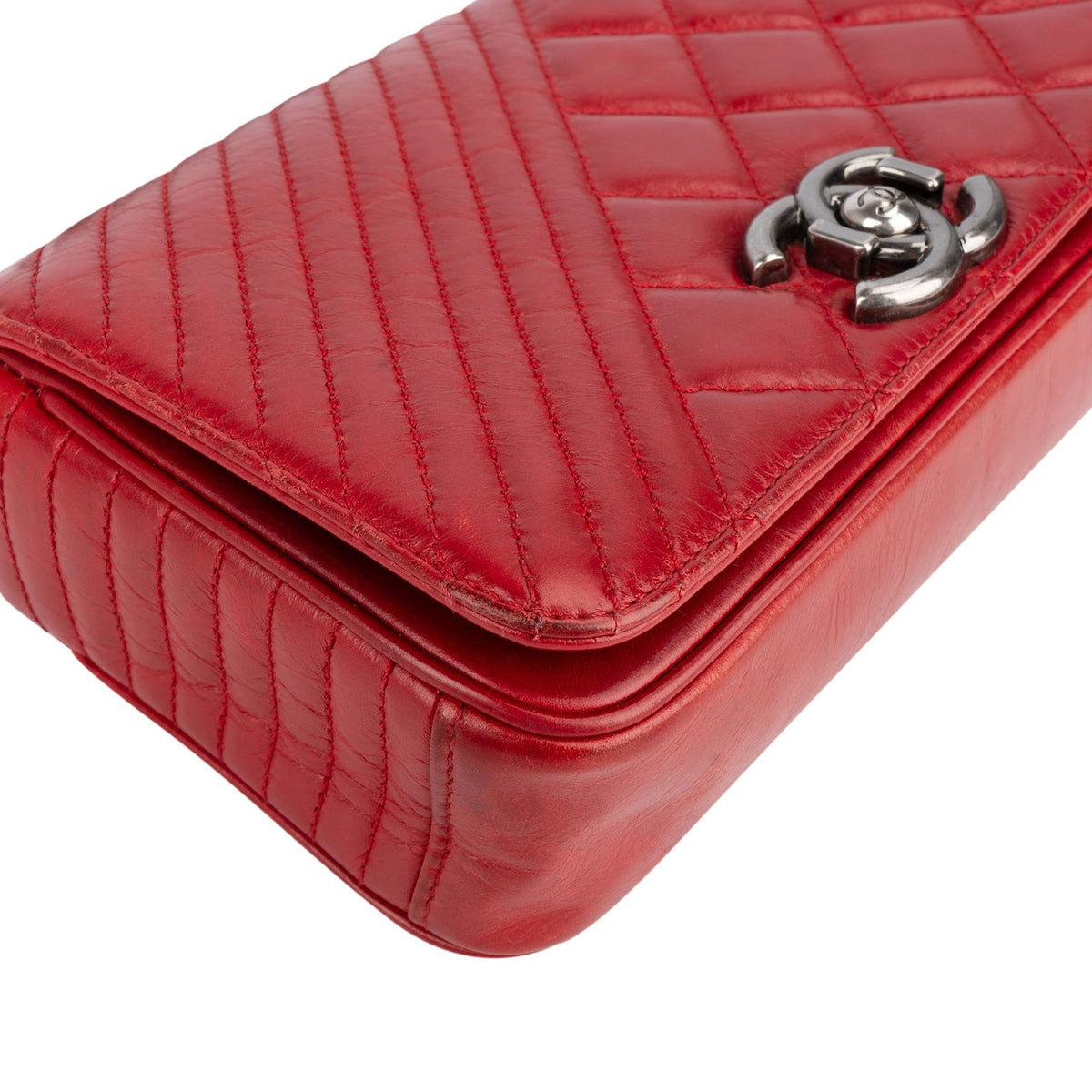 Chanel Quilted Calfskin Leather Boy Single Flap Crossbody Bag