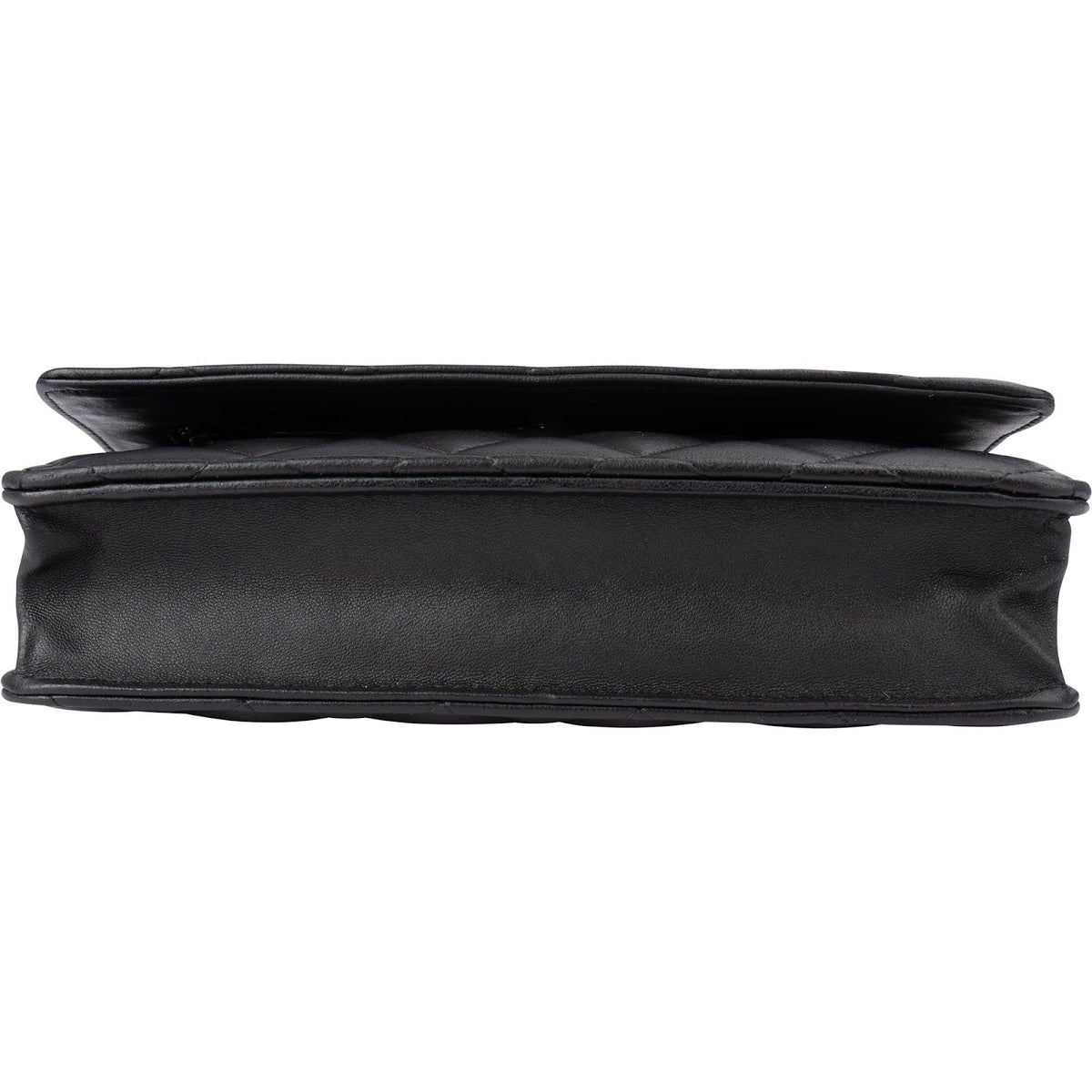Chanel Quilted Lambskin Palladium Wallet On Chain Crossbody Bag