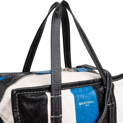 Balenciaga Tricolor Leather Bazar Tote Crossbody Handbag