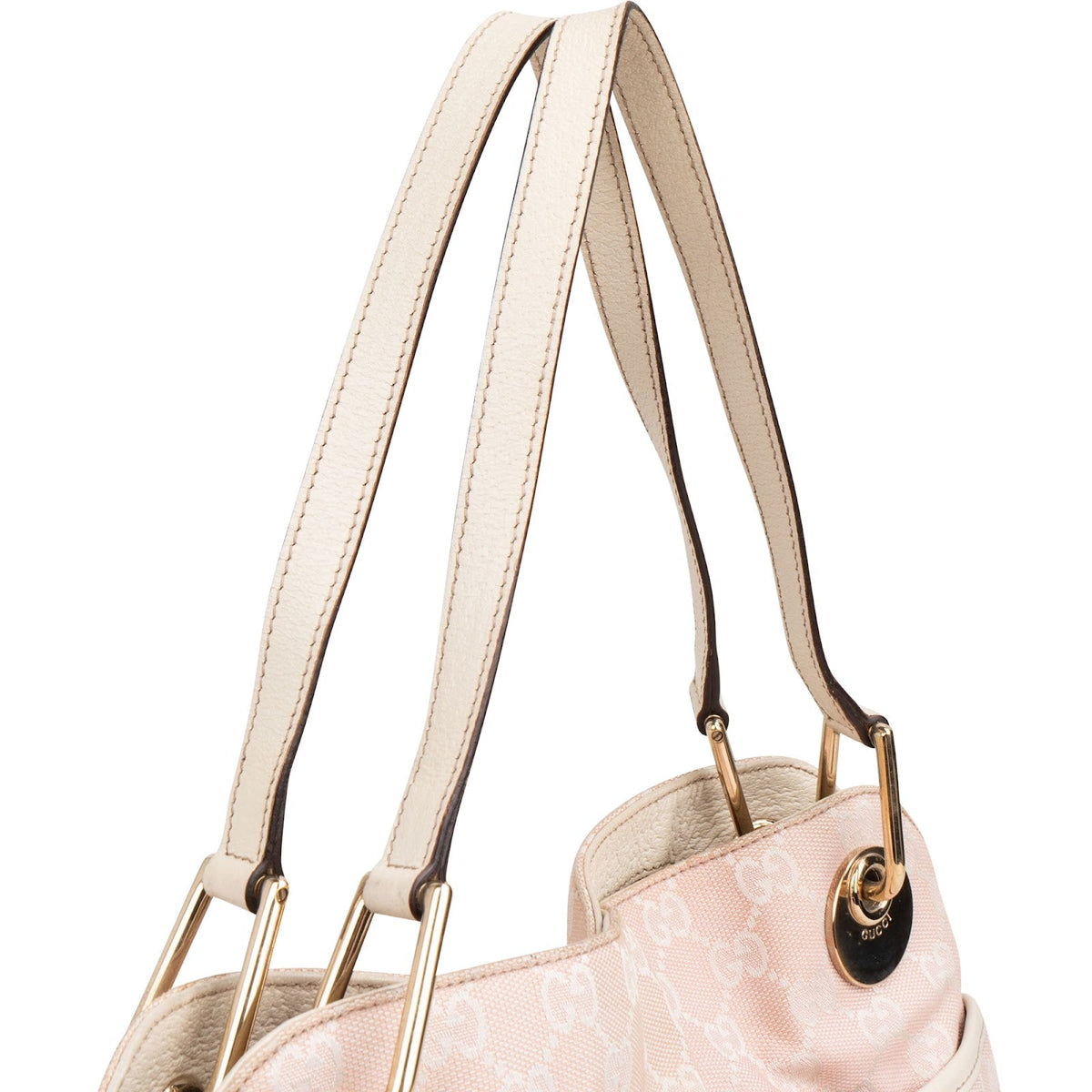 Gucci Hobo aus rosa GG Canvas – Ansicht 2