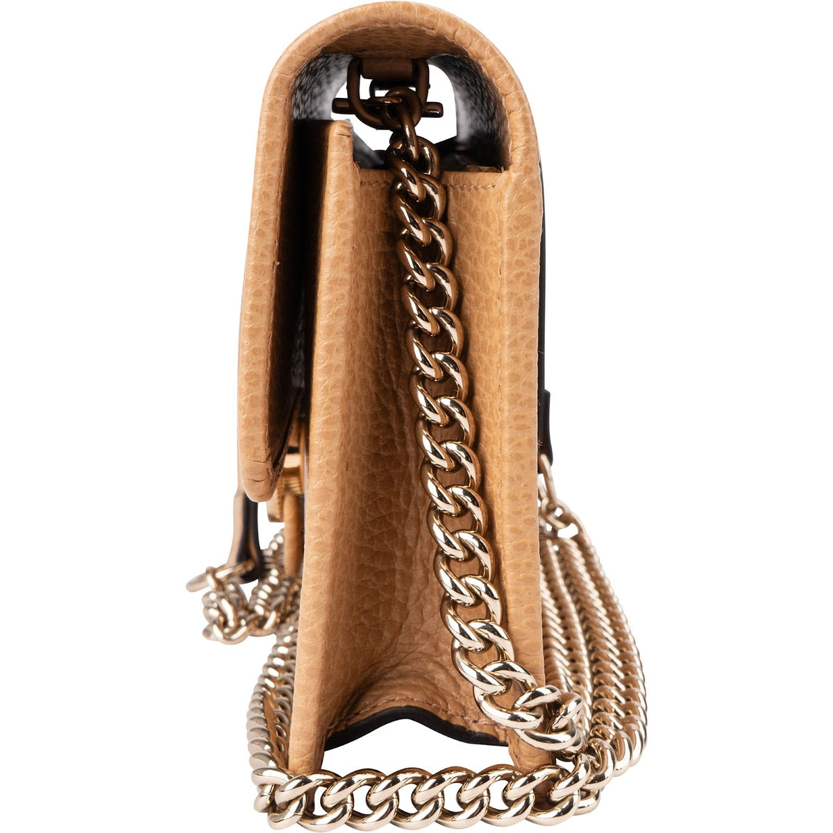 Gucci Interlocking GG Wallet On Chain aus genarbtem Kalbsleder – Ansicht 5