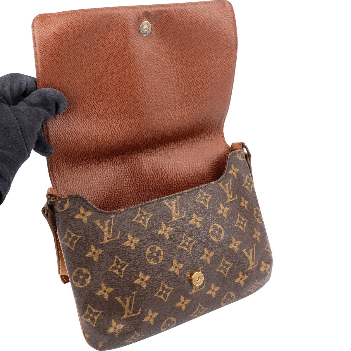 Bolso de hombro Louis Vuitton Musette Tango en lona Monogram