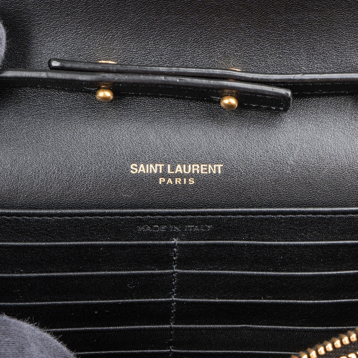 Yves Saint Laurent Kate schoudertas van lakleer met pythonprint en kettinghengsel
