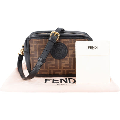 Fendi Monogram FF Zucca Canvas Camera Crossbody Bag