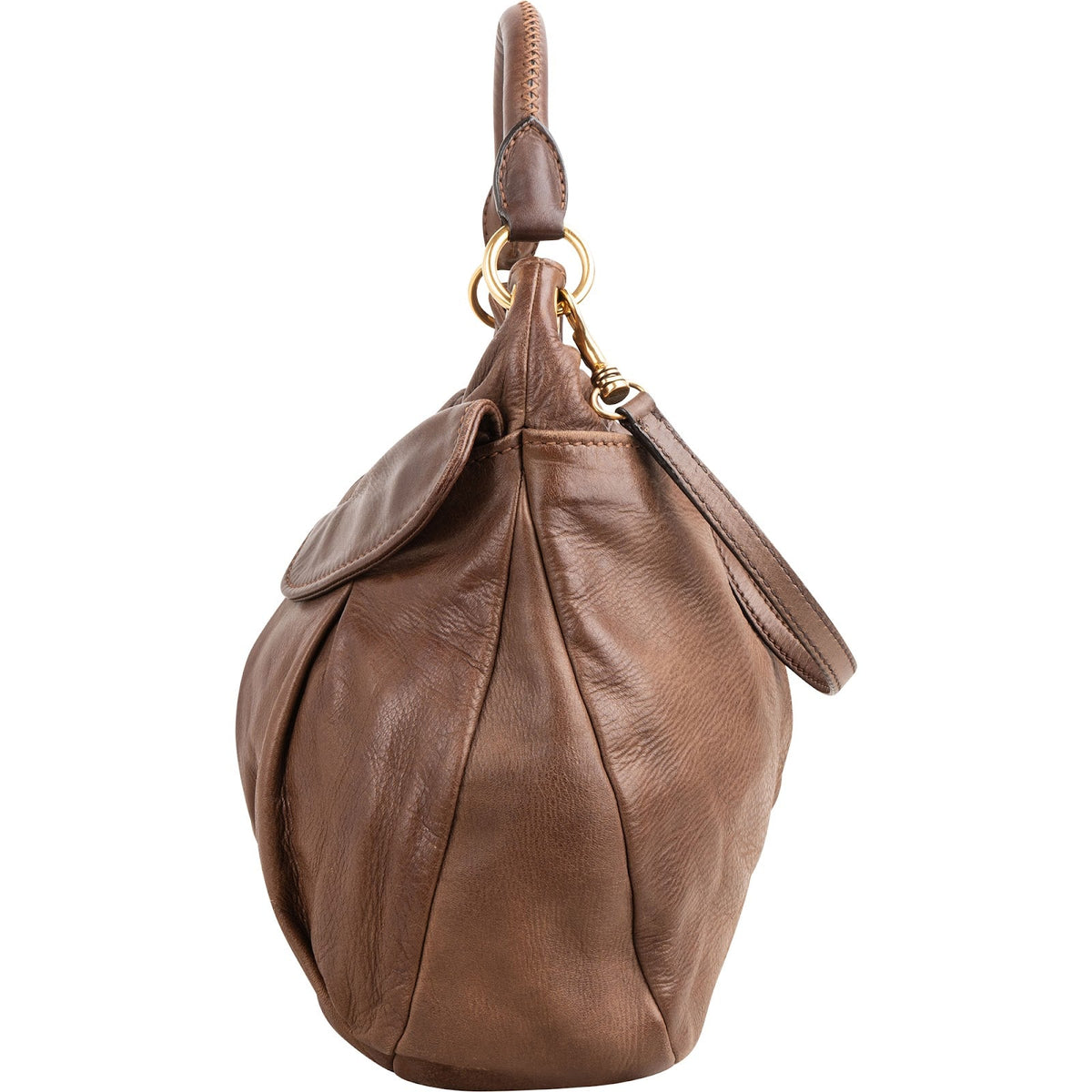 Miu Miu Vitello Daino Leder Coffer Hobo Schultertasche, Bild 5 von 11