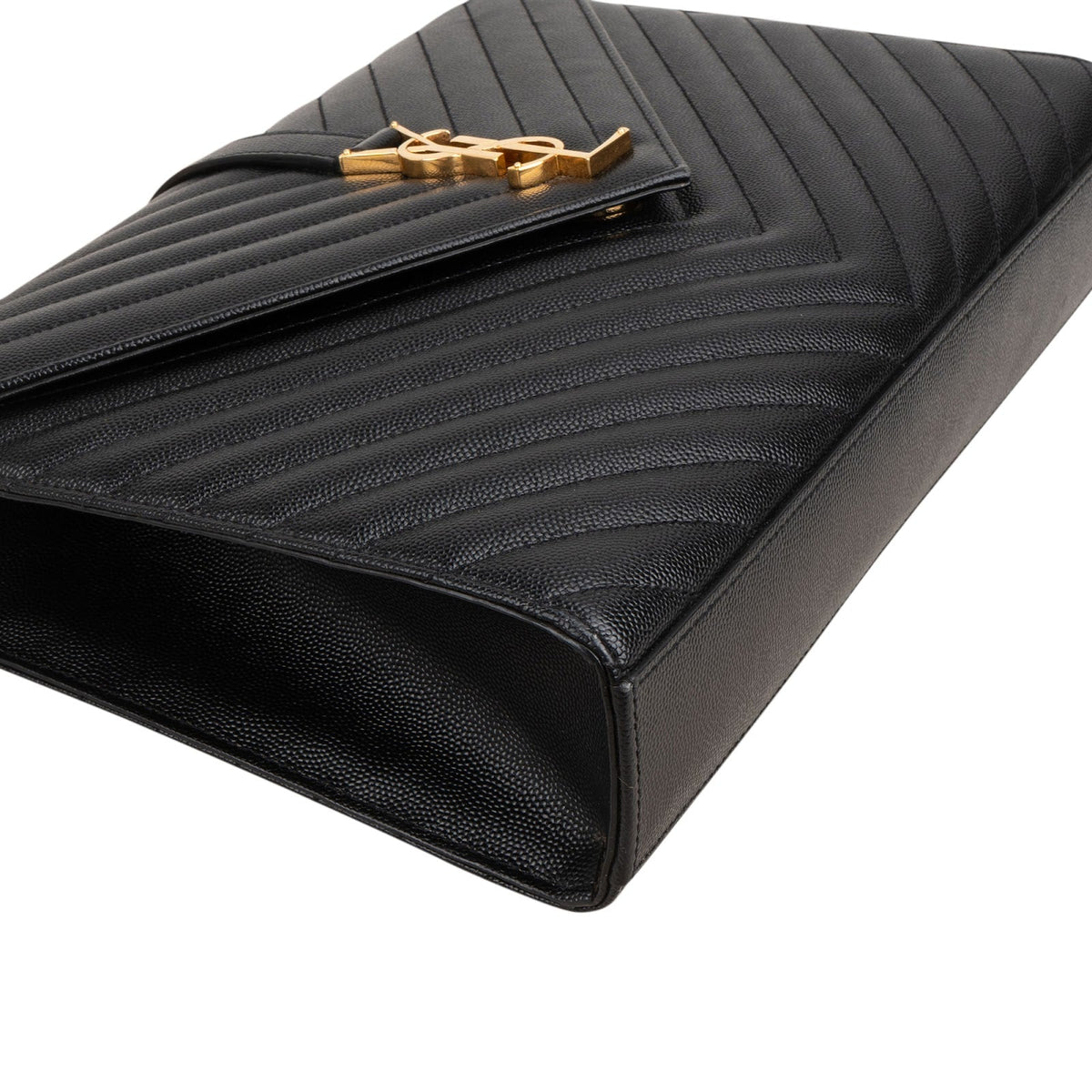Borsa a tracolla Saint Laurent Large Envelope in pelle Grain de Poudre