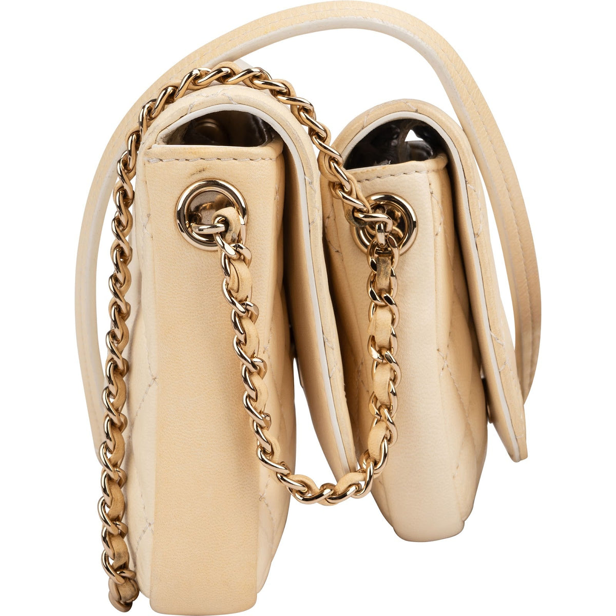 Chanel Multi-Pochette Small Single Flap aus gestepptem Lammleder – Ansicht 3