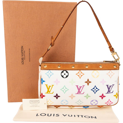 Louis Vuitton Monogram Murakami Multicolor Canvas Pochette Accessoires Handbag