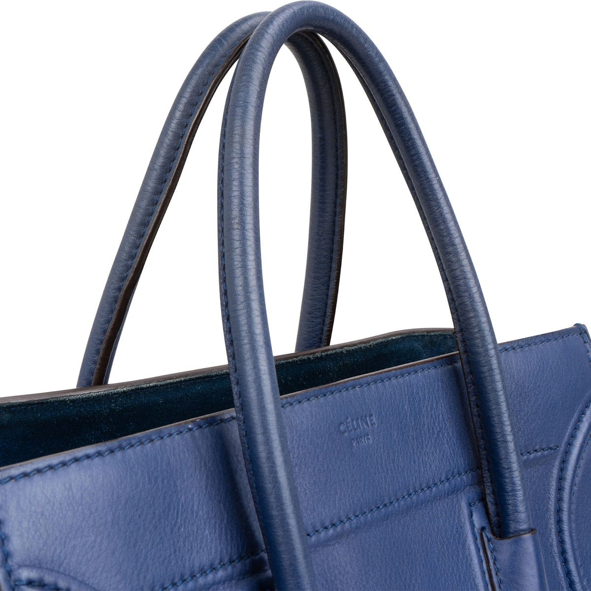 Borsa Phantom Céline in pelle blu