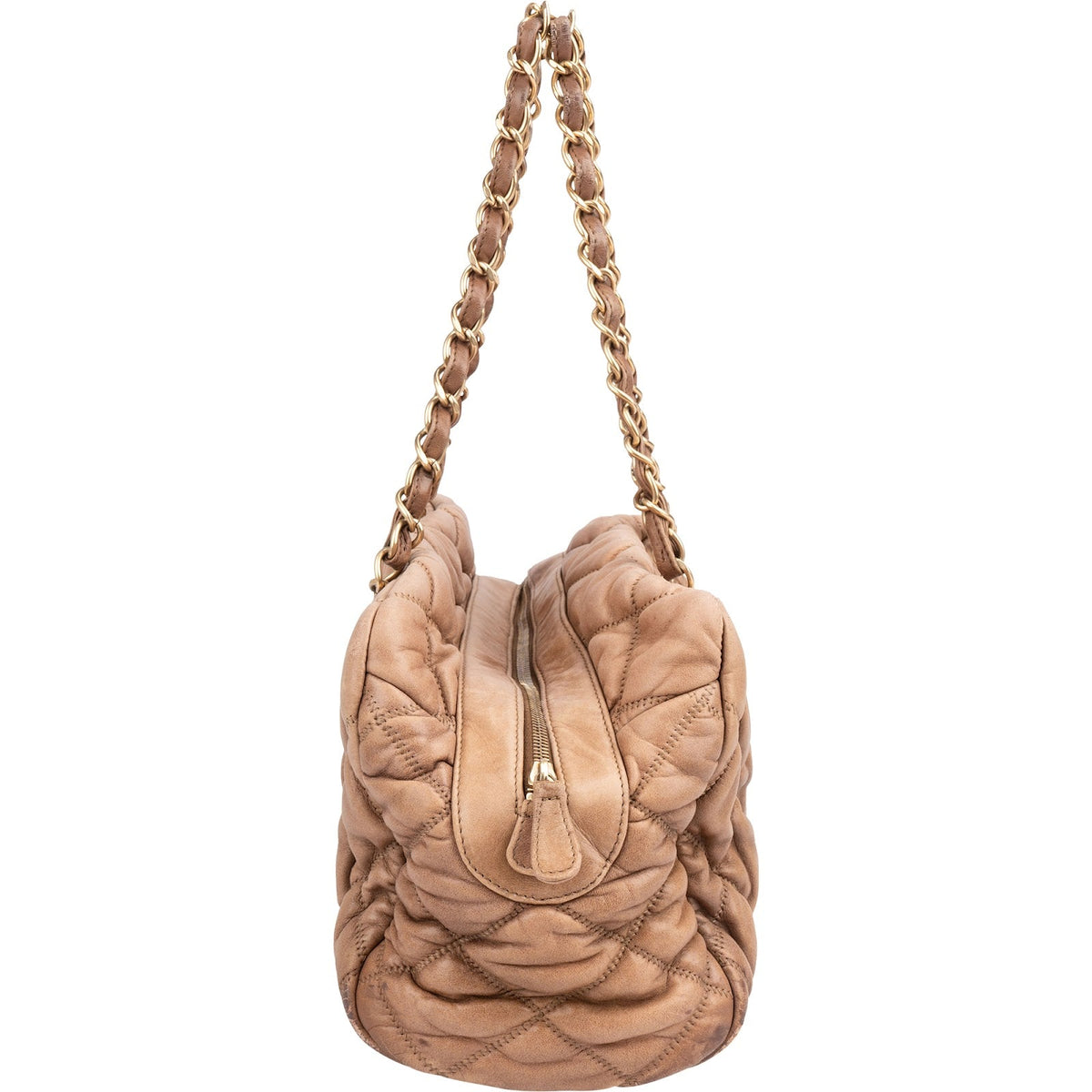Chanel Bubble Quilt CC Bowler aus Lammleder – Ansicht 4