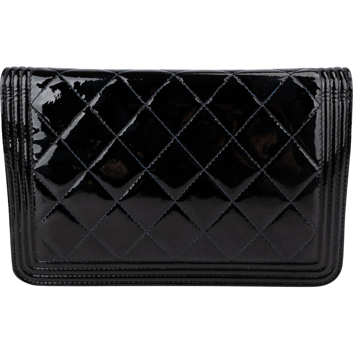 Chanel Boy Wallet On Chain schoudertas van gewatteerd lakleer