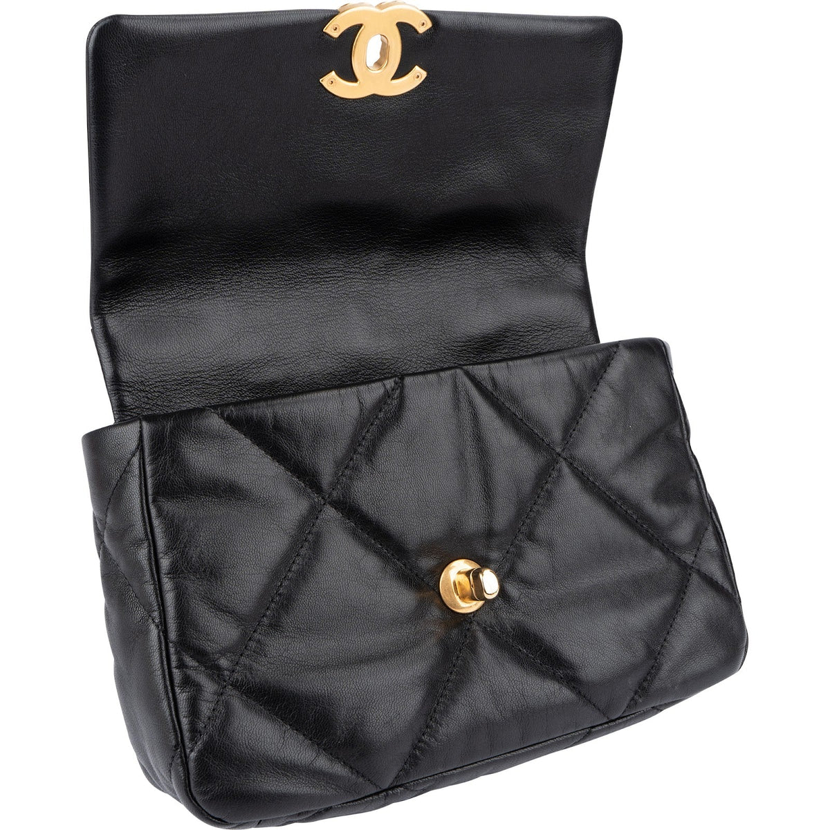 Chanel 19 Lammleder Single Flap Umhängetasche, Bild 11 von 13