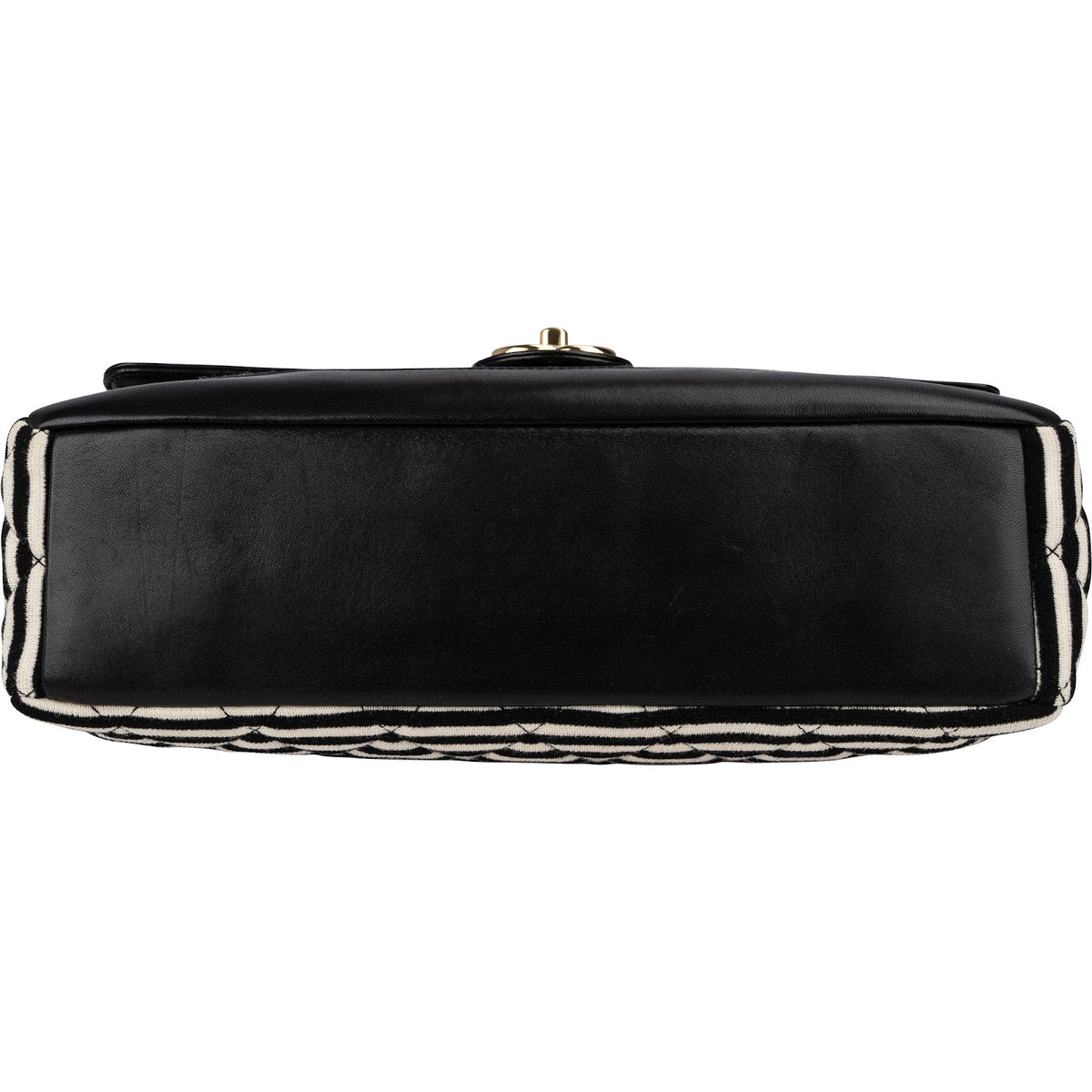 Chanel Striped Baumwolle Single Flap Umhängetasche, Bild 6 von 14