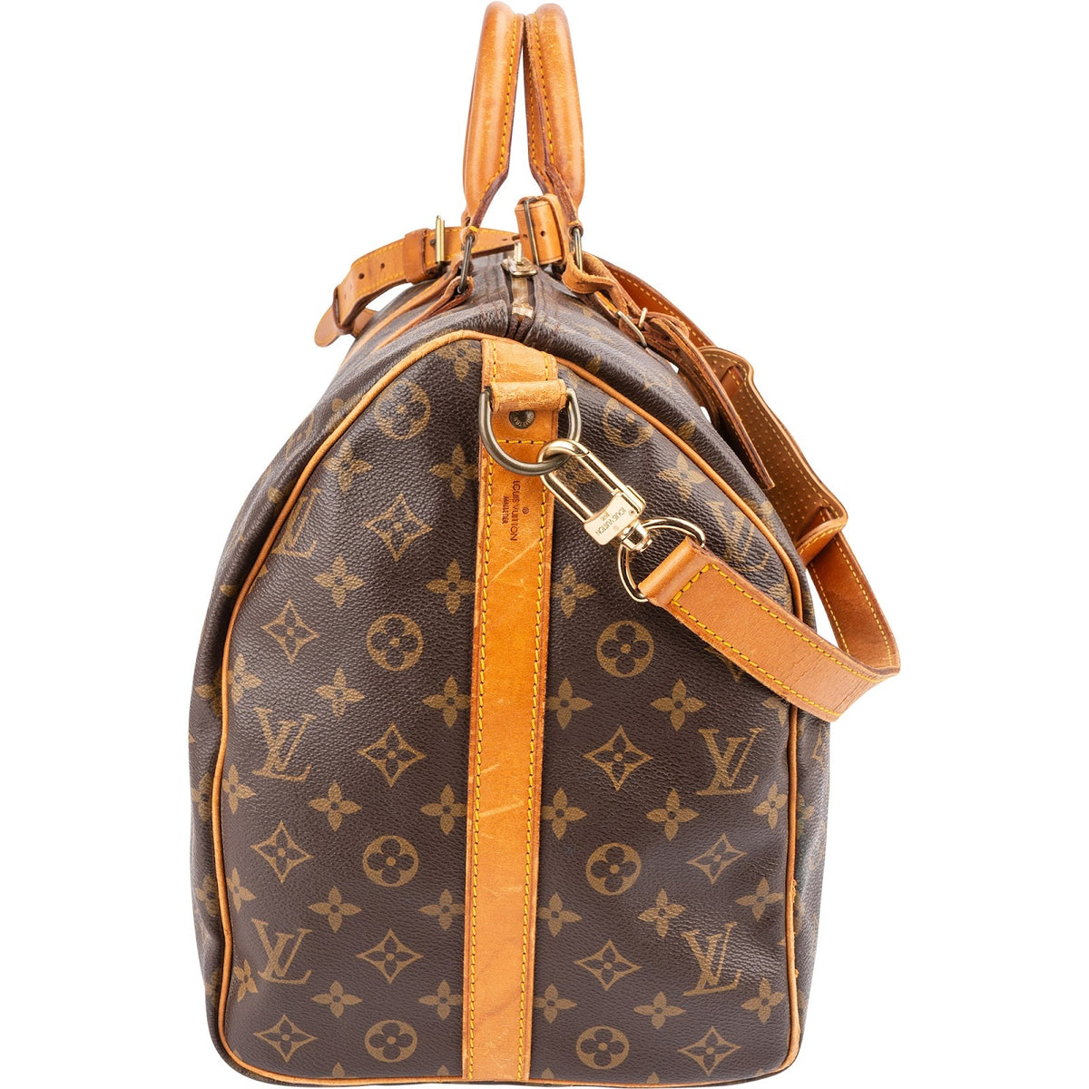 Borsa da viaggio Louis Vuitton Keepall 50 Bandoulière in tela Monogram