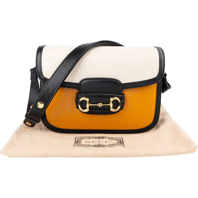 Borsa a spalla/tracolla Gucci 1955 Horsebit in pelle tricolore