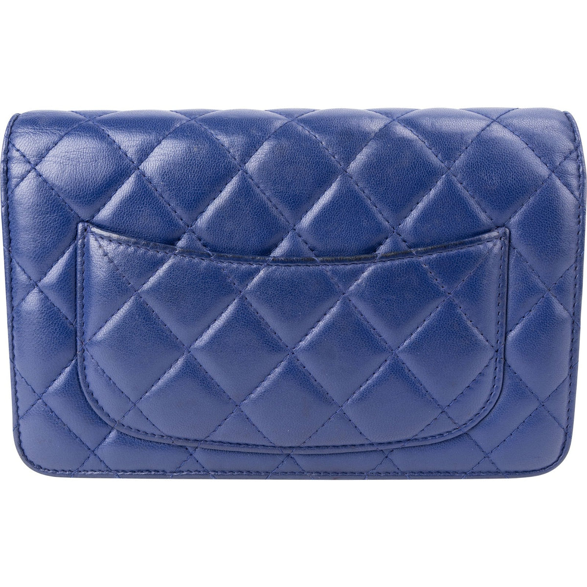 Bolso cruzado Chanel Wallet on Chain de piel de cordero acolchada