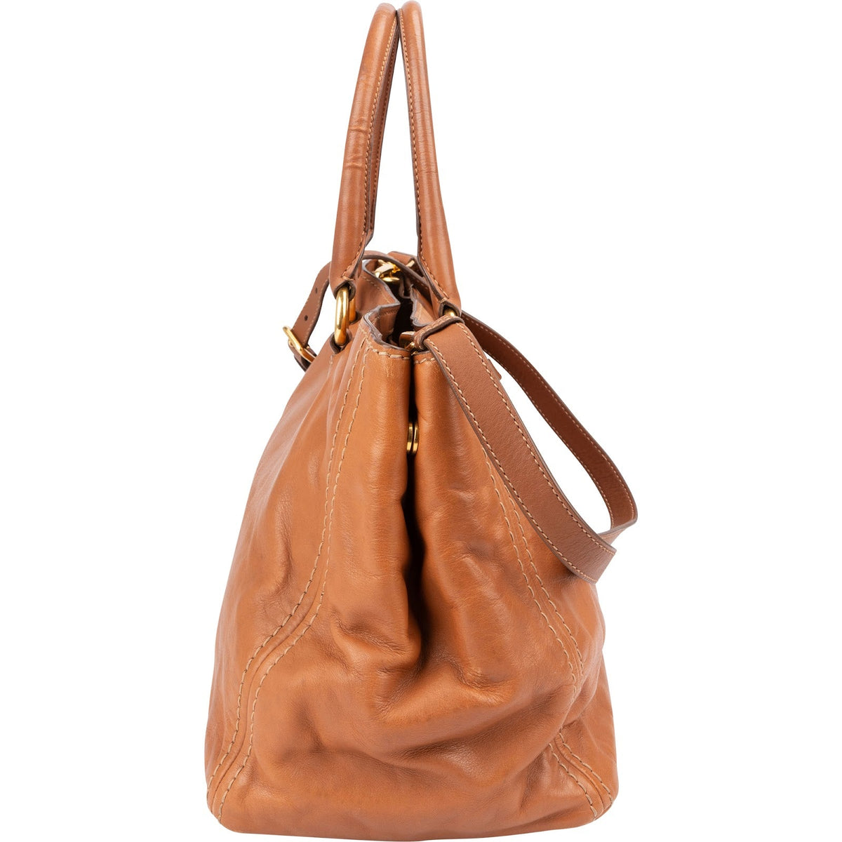 Prada 2Way Tote aus Vitello-Leder – Ansicht 3