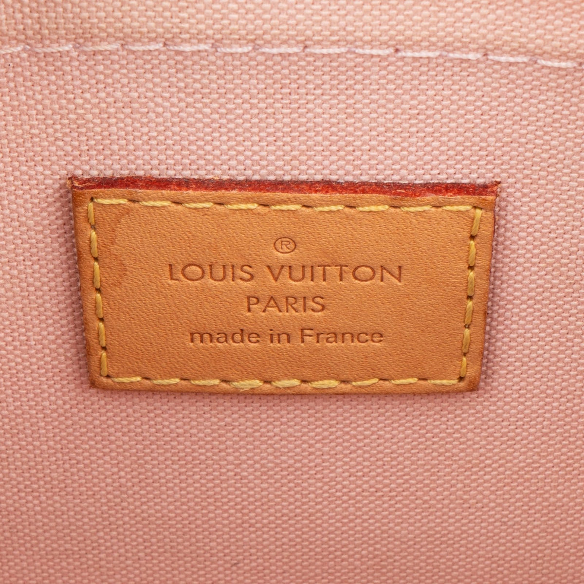Borsa a mano Louis Vuitton modello Croisette in tela Monogram Damier Azur