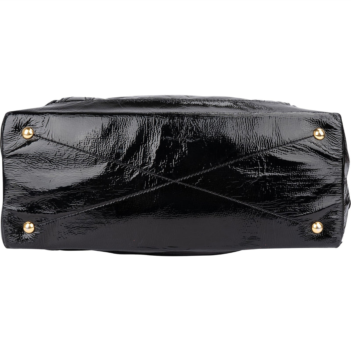 Miu Miu gewatteerde Vitello Shine grote bowlerhandtas