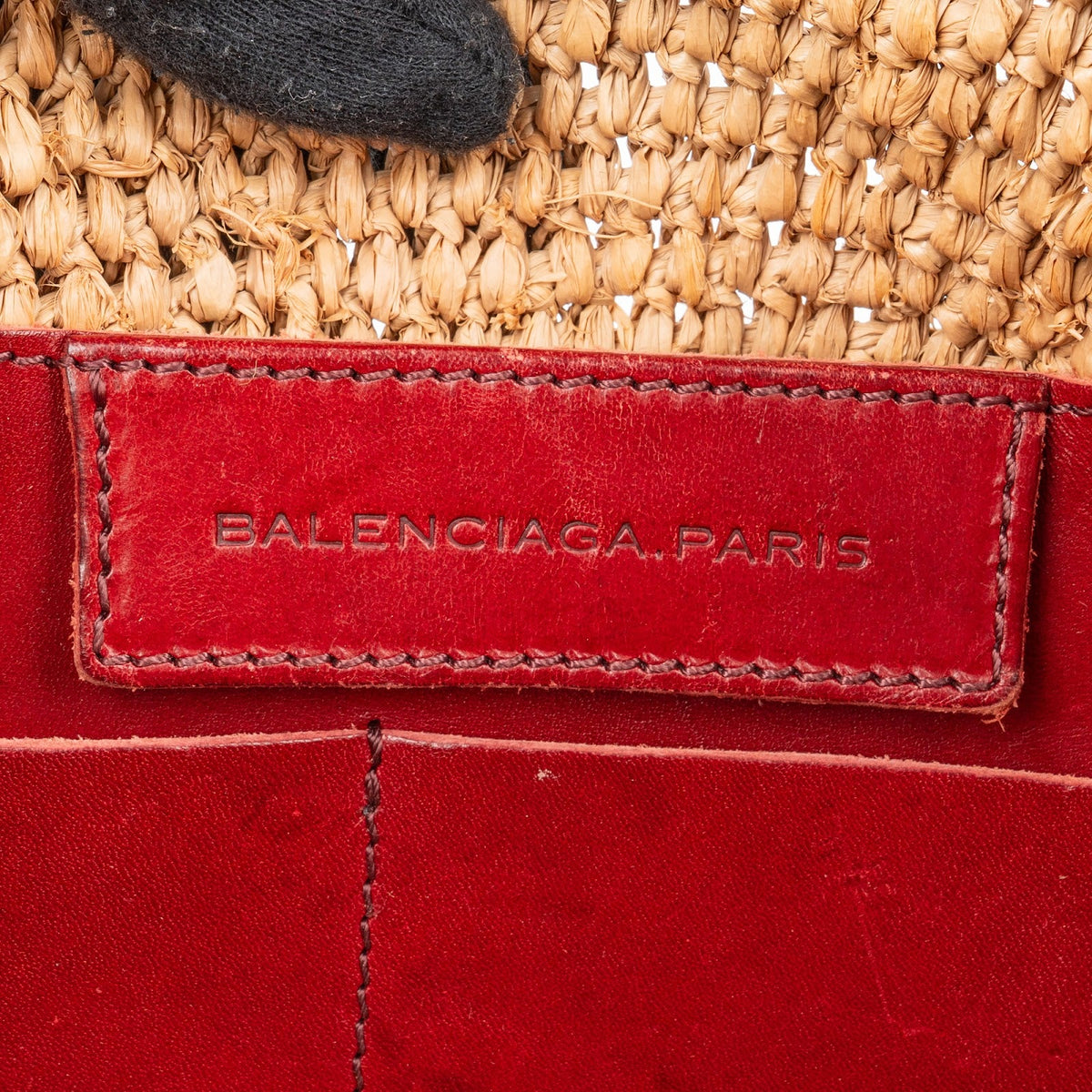 Balenciaga Raffia Panier Basket City Handtasche, Bild 9 von 10