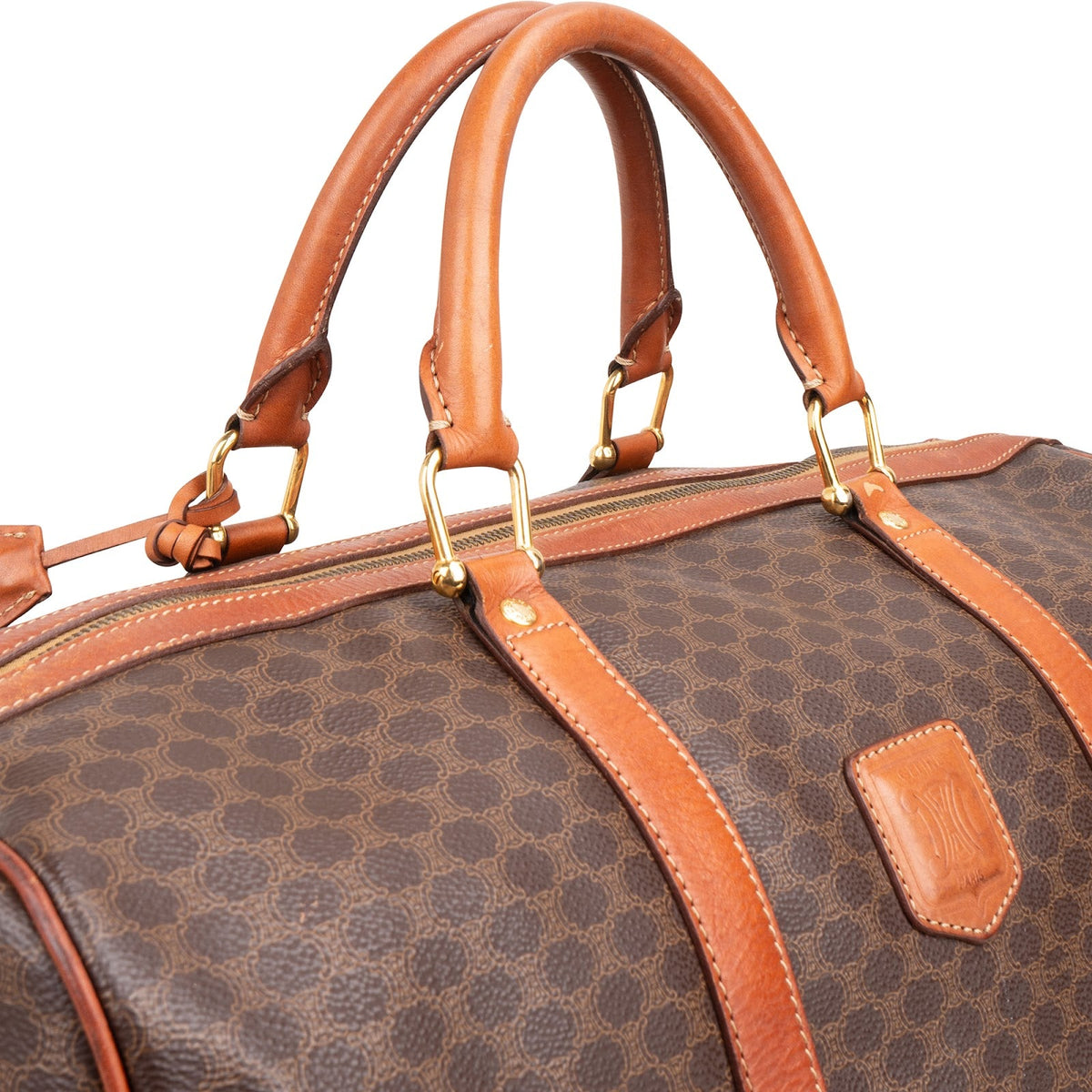 Sac de voyage Celine Boston 45 en toile Monogram Macadam
