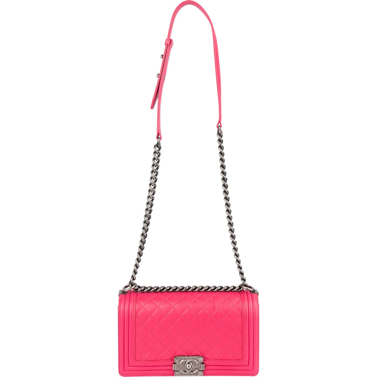 Chanel Gewatteerde Lamsleren Single Flap Boy Crossbodytas