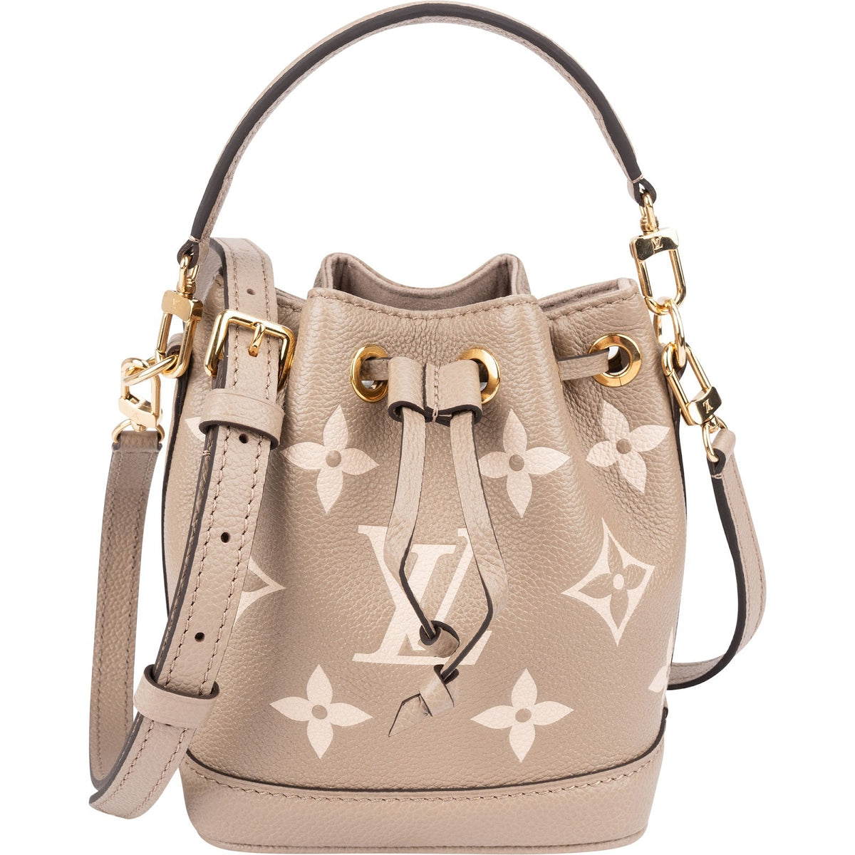 Louis Vuitton Nano Neo Noé BB aus Monogram Empreinte Leder – Vorderansicht