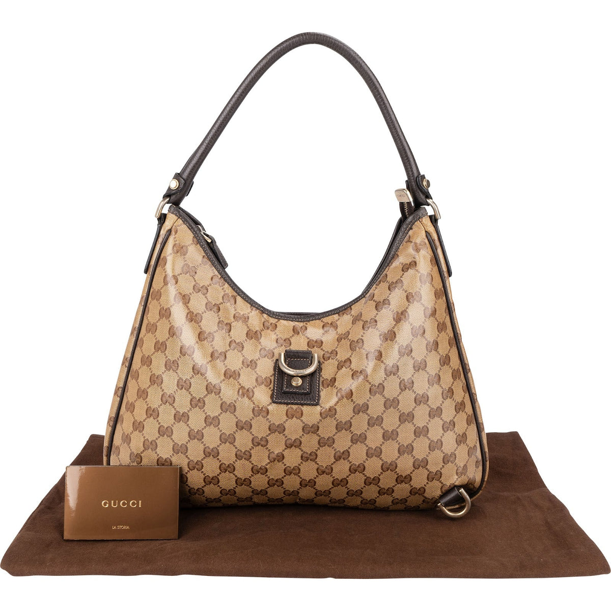 Gucci Crystal GG Abbey D-Ring Hobo Schultertasche, Bild 2 von 11