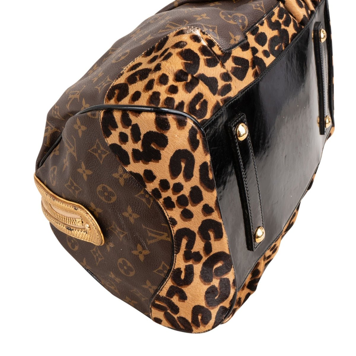 Sac à main Louis Vuitton x Stephen Sprouse édition limitée Monogram Léopard en poils d'animaux GM