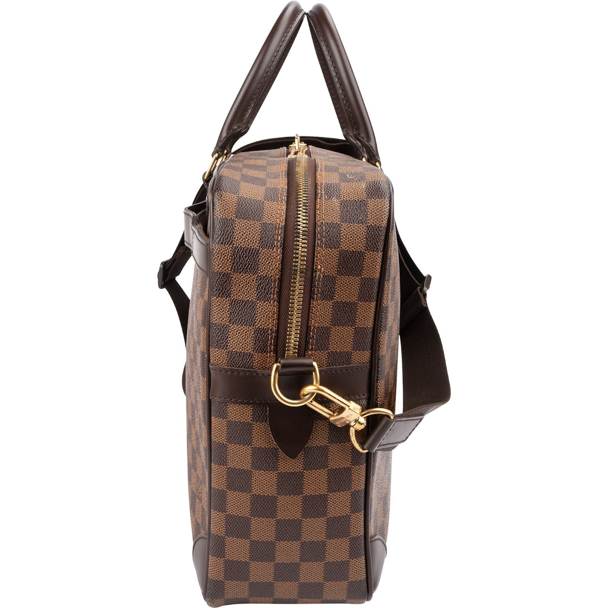 Sac à main Louis Vuitton Porte-Documents Voyage en toile Damier Ébène