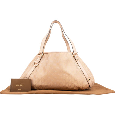 Gucci Monogram GG Glittered Canvas Abbey Shoulder Bag
