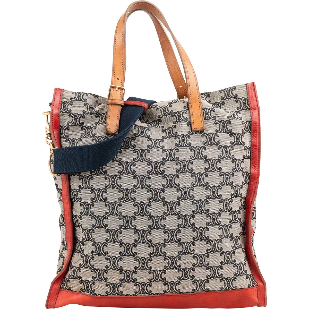 Celine Macadam Monogram Canvas Bicolor Leder Tote, Bild 4 von 11