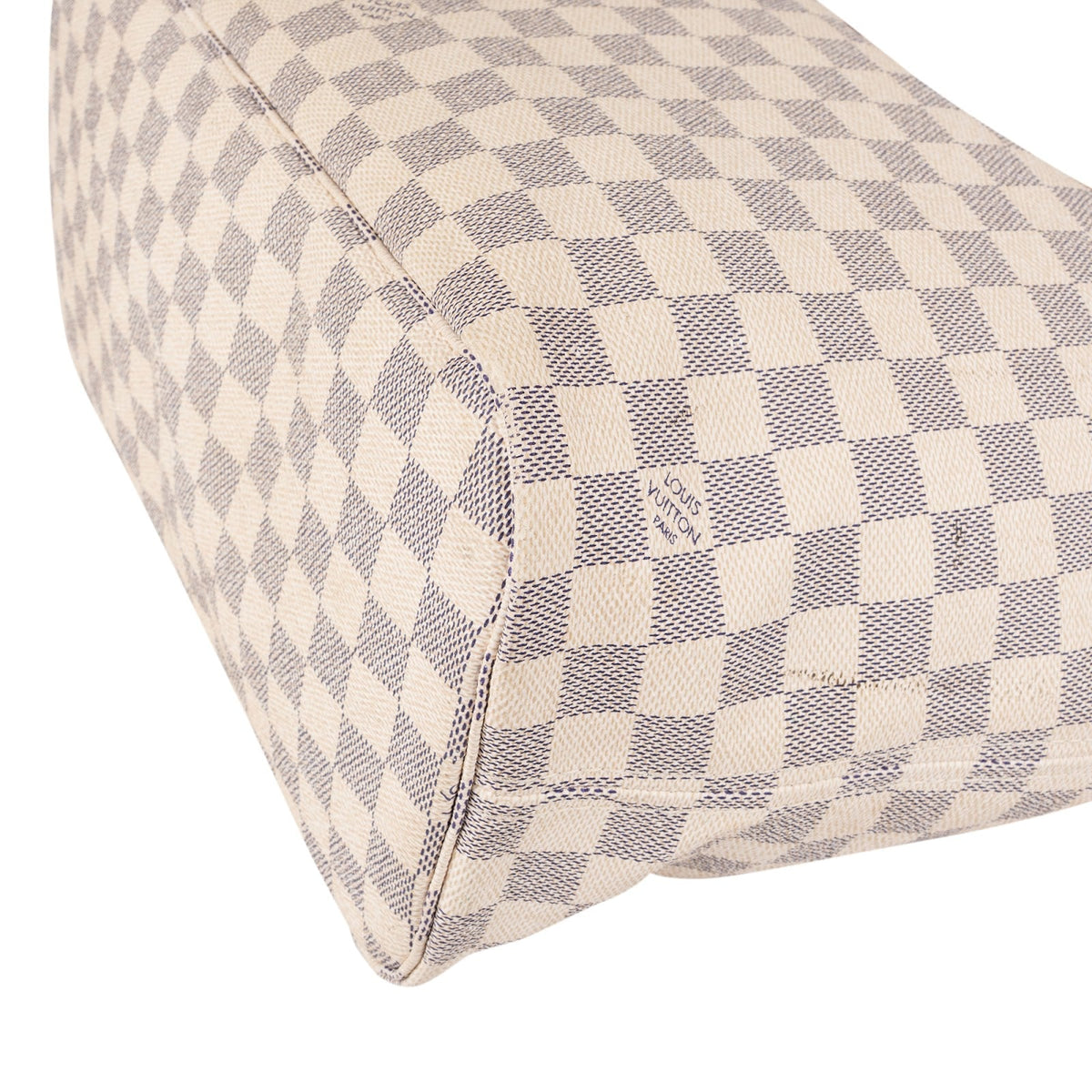 Borsa a spalla Louis Vuitton Neverfull MM in tela Monogram Damier Azur