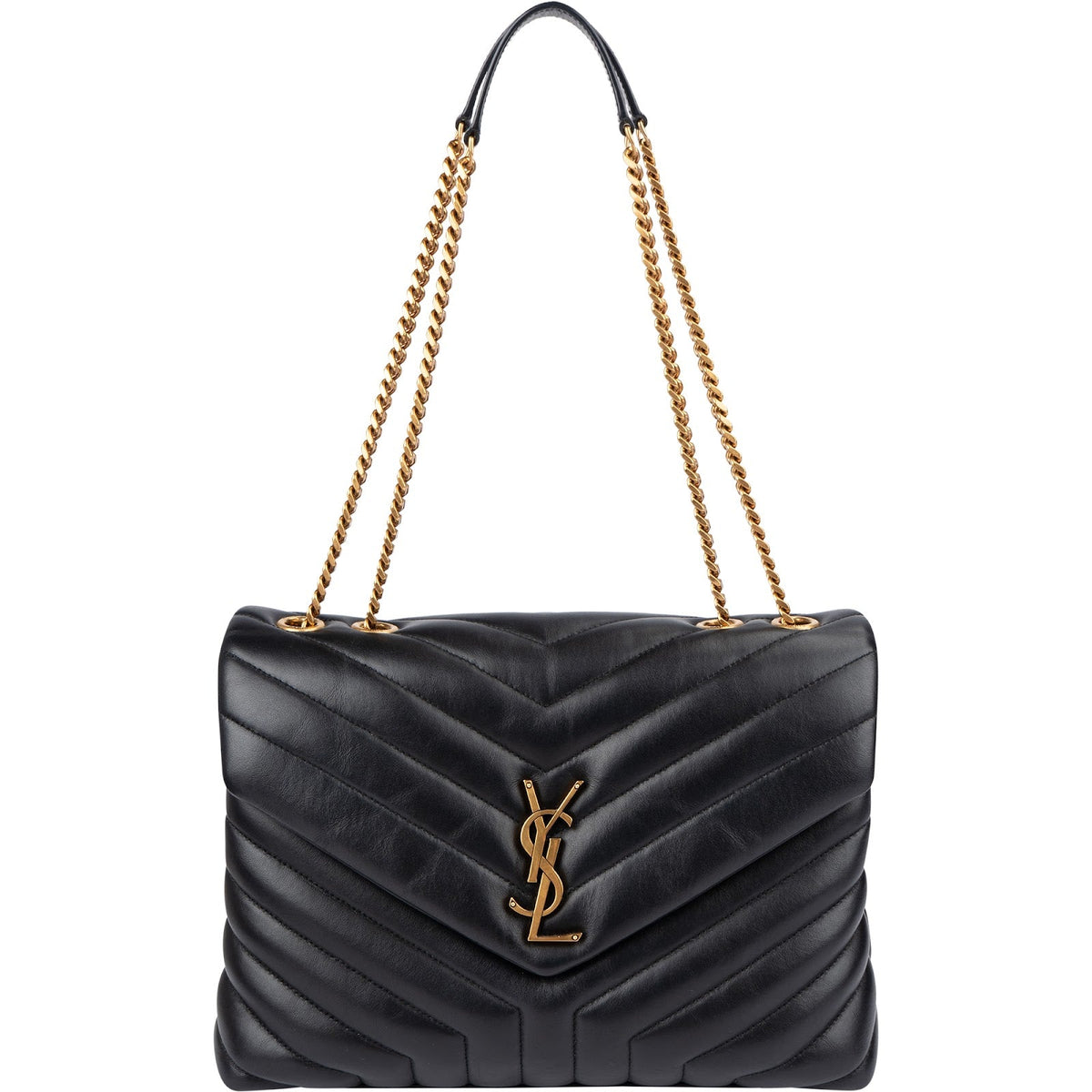 Borsa a tracolla media Loulou Saint Laurent in pelle trapuntata