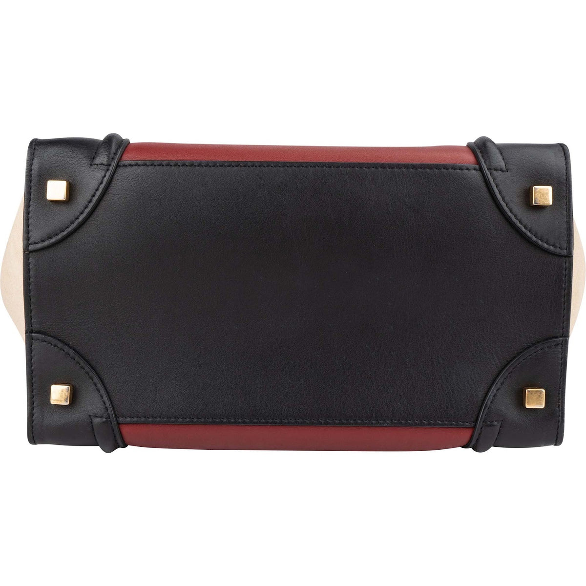 Celine Luggage aus zweifarbigem Wildleder und Leder – Ansicht 7