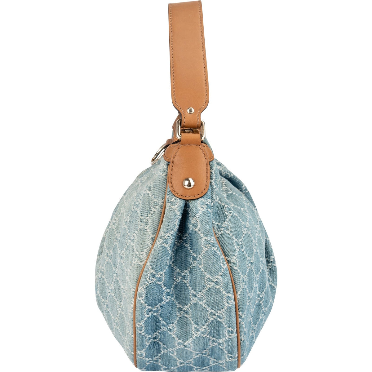 Gucci Denim Monogram GG Sukey Hobo Schultertasche, Bild 6 von 11