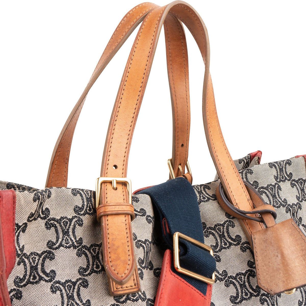 Celine Macadam Monogram Canvas Bicolor Leder Tote, Bild 2 von 11
