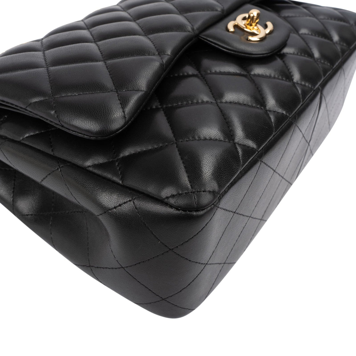Chanel Jumbo Double Flap aus gestepptem Lammleder – Ansicht 7
