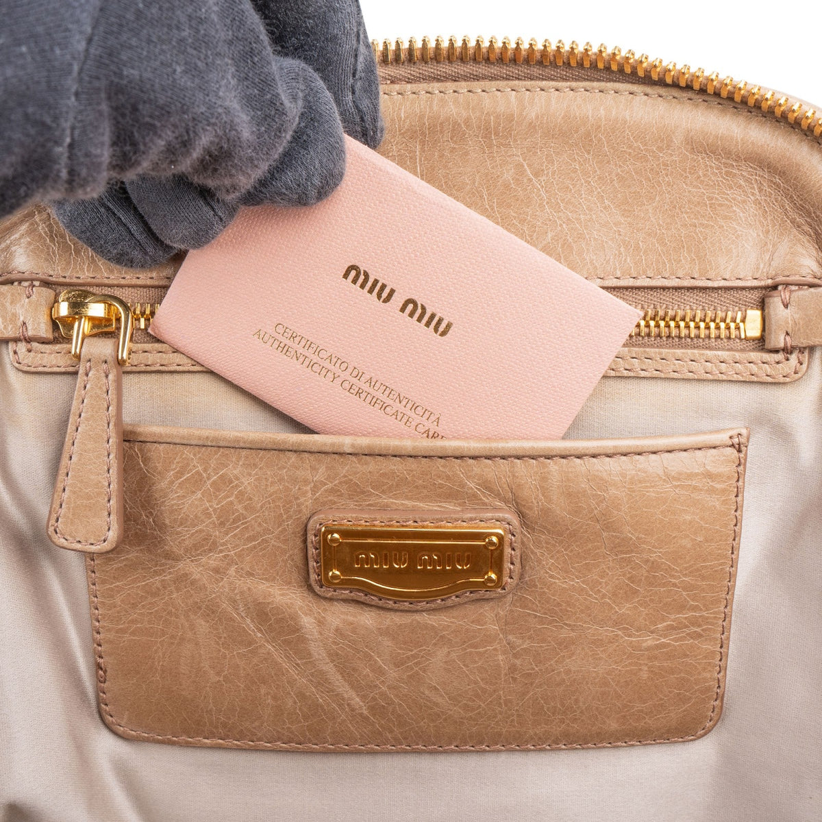 Miu Miu Matelassé Bowler Hobo aus Nappaleder – Ansicht 11