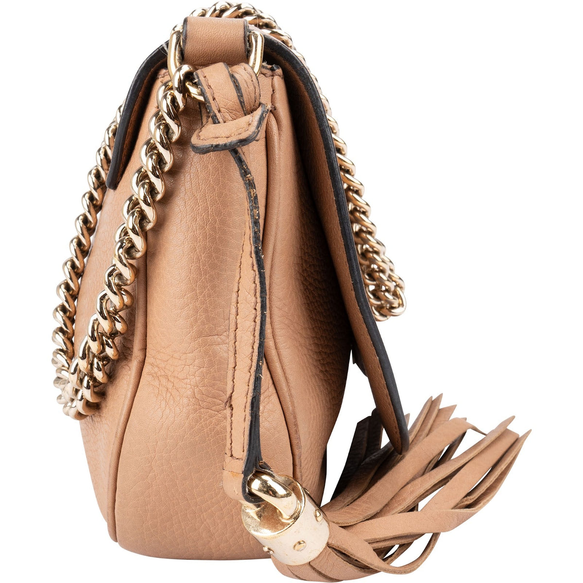 Sac bandoulière Gucci GG Soho en cuir grainé