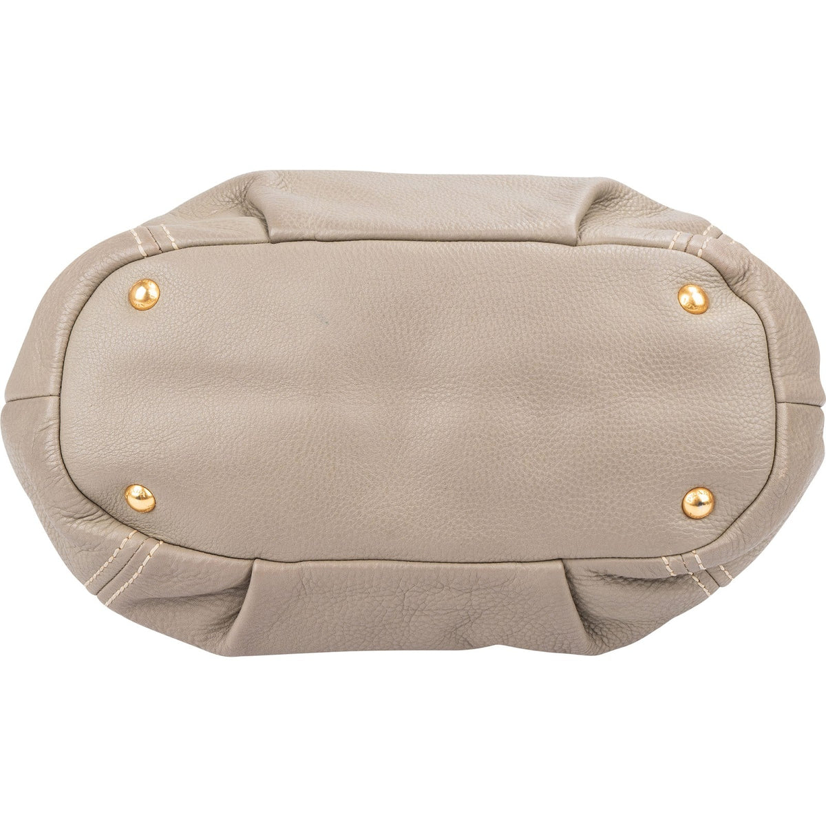 Prada Hobo aus taupefarbenem Vitello-Daino-Leder – Ansicht 8