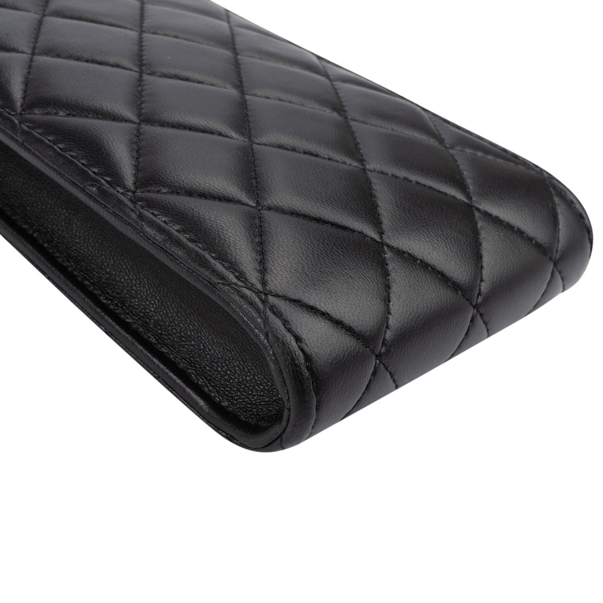 Chanel gewatteerde lamsleren telefoonhouder Chain crossbody tas