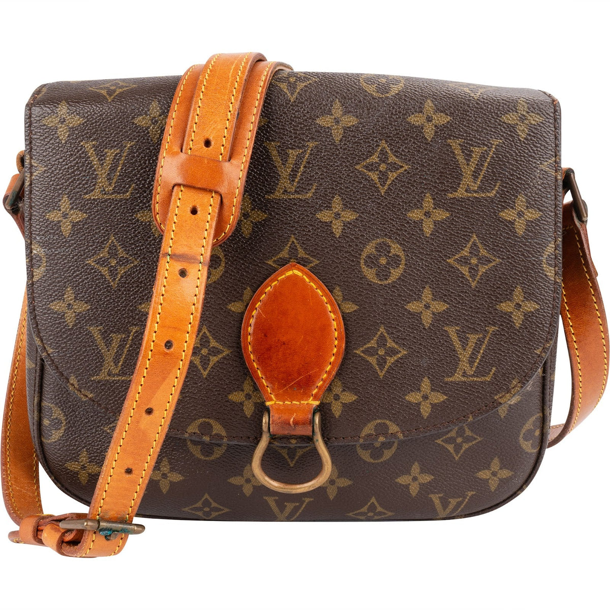 Louis Vuitton Monogram Canvas Saint Cloud GM aus Monogram Canvas und Vachetta-Leder – Vorderansicht