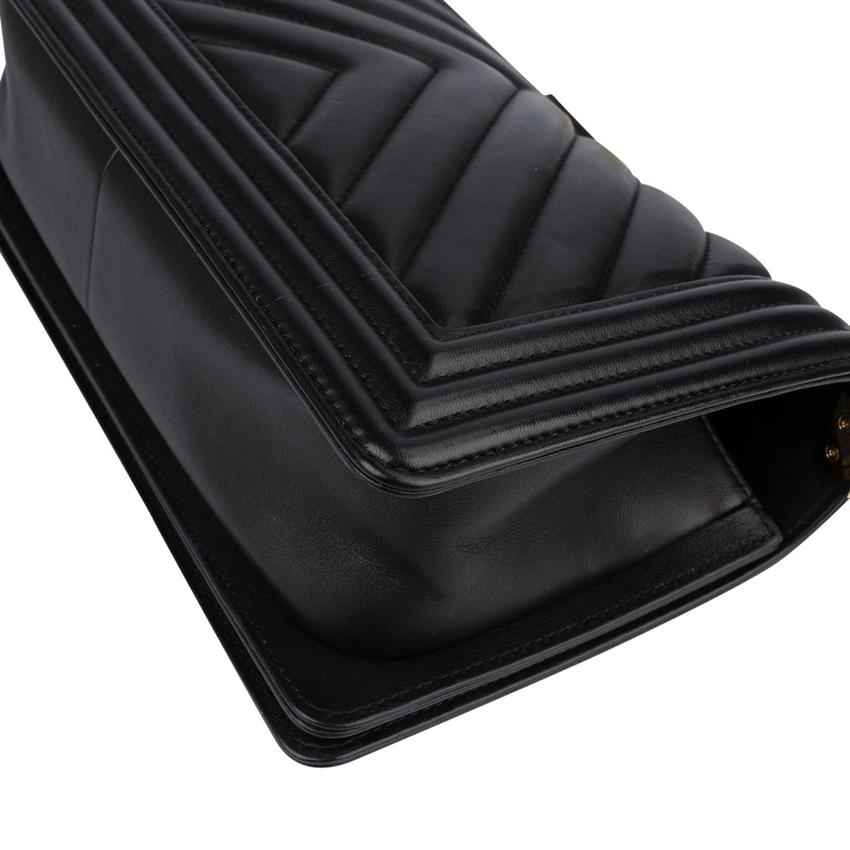 Bolso bandolera Chanel Boy Single Flap acolchado Chevron