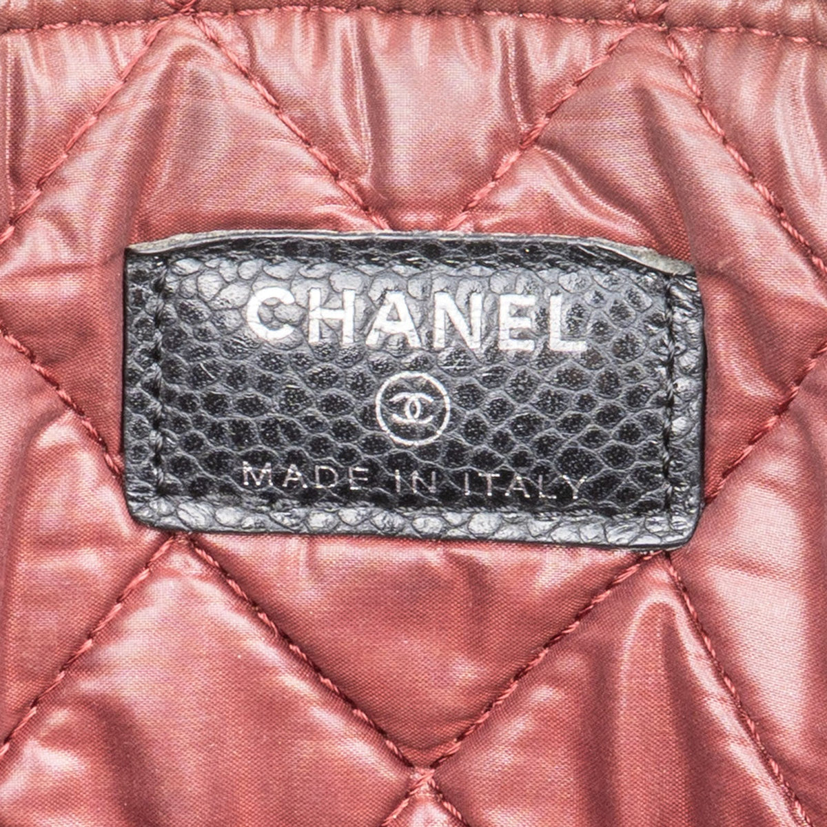 Chanel zwarte gewatteerde Caviar lederen CC handtas