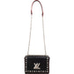 Louis Vuitton Noir Epi Leather Studded Twist MM Crossbody Bag