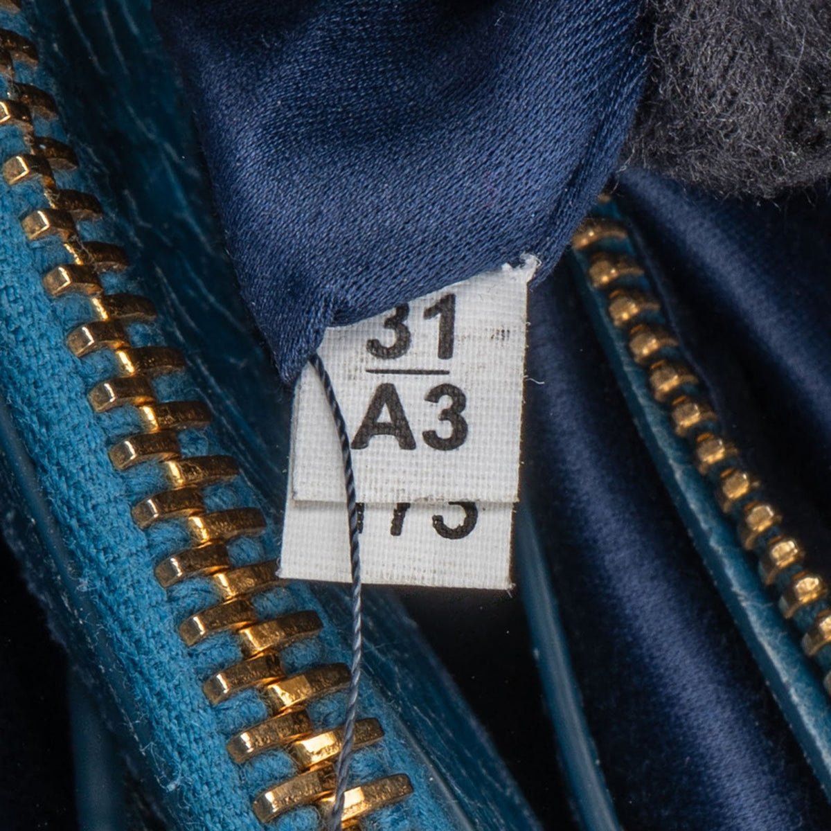 Borsa tote Miu Miu in pelle Vitello Lux blu