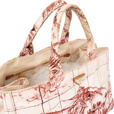 Bolso tote Prada Canapa de lona estampada