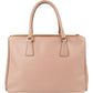 Prada Pink Saffiano Leather Galleria Handbag