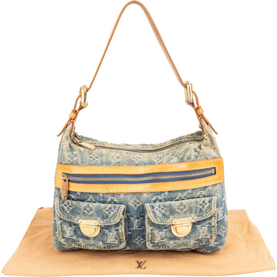 Louis Vuitton Monogram Denim Baggy PM Shoulder Bag